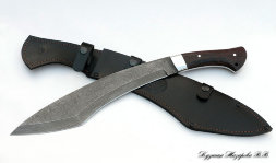 Machete knife No. 2 Damascus steel, wenge handle 