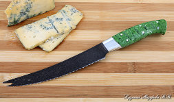 Knife Chef No. 4 steel H12MF handle acrylic green