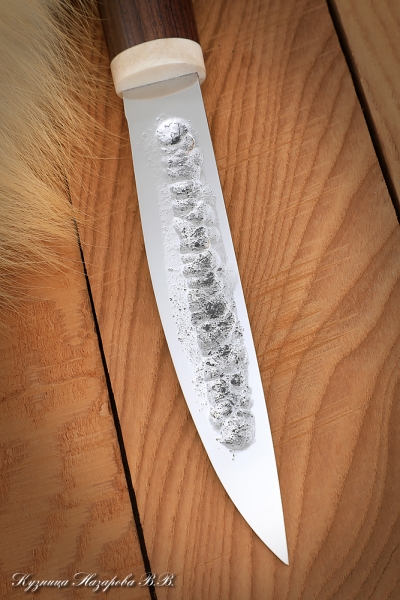 Yakut knife 3 steel H12MF forged dol handle rosewood