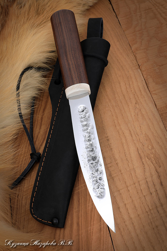 Нож Народа севера 3 сталь Х12МФ кованый дол рукоять палисандр