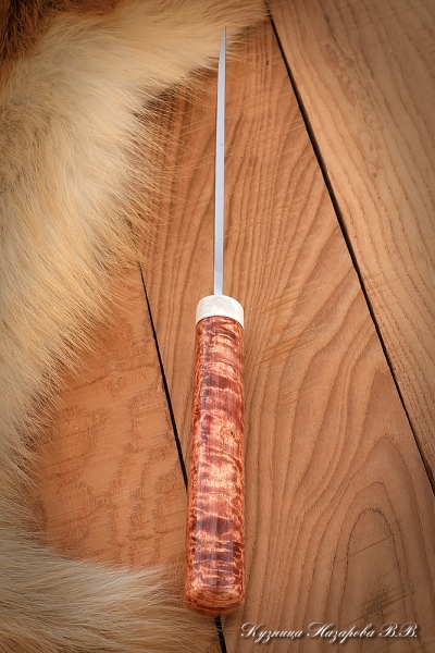 Yakut knife 3 steel H12MF forged dol handle Karelian birch