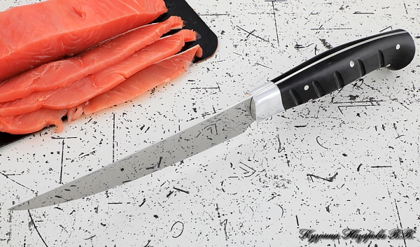 Knife Chef No. 5 steel 95h18 handle acrylic black