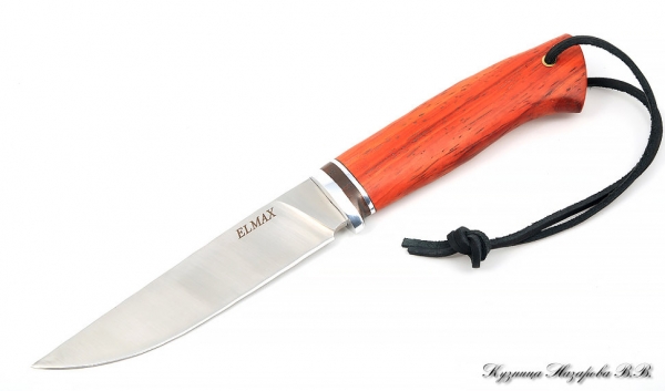 Knife Bars steel ELMAX-satin handle paduk
