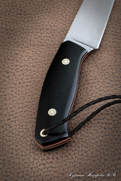Нож Метис К340 цельнометаллический акрил черный