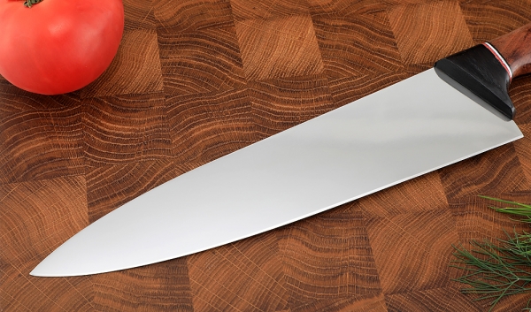 Knife Chef No. 17 steel 95h18 handle bubinga black hornbeam
