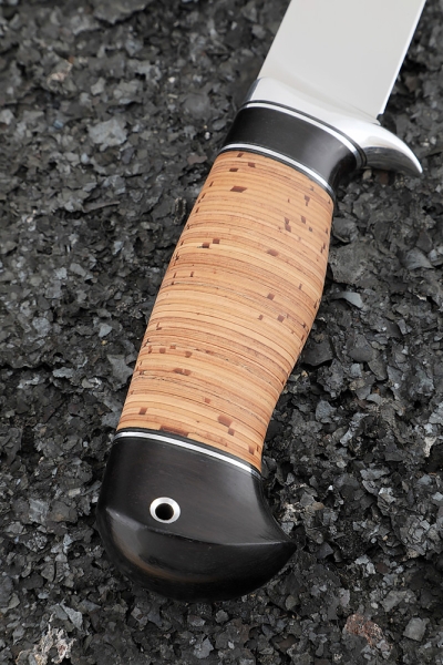 Нож Беркут сталь N690 рукоять береста 