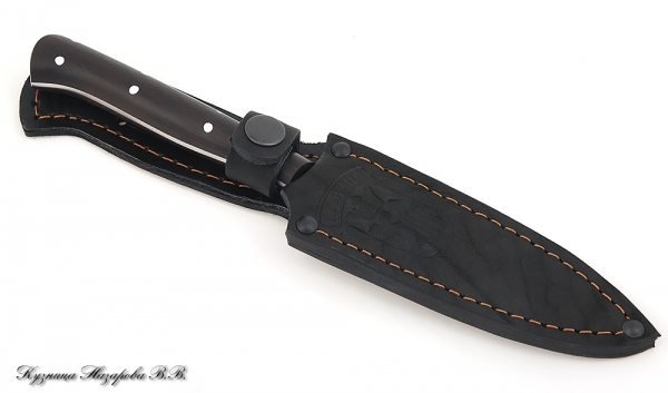 Кухонный нож Шеф-Повар №8 95х18- сатин черный граб