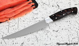 Knife Chef No. 5 steel 95h18 handle acrylic brown