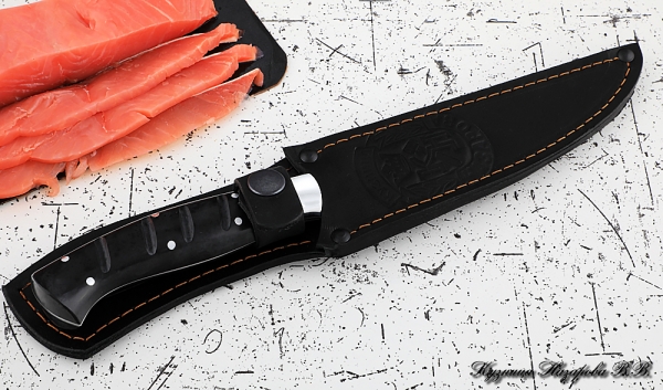 Knife Chef No. 5 steel H12MF handle acrylic black
