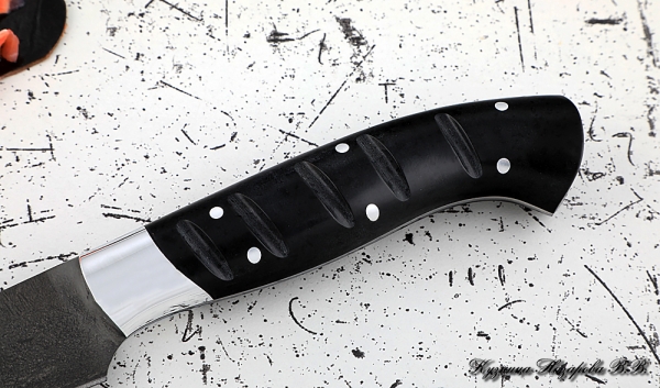 Knife Chef No. 5 steel H12MF handle acrylic black