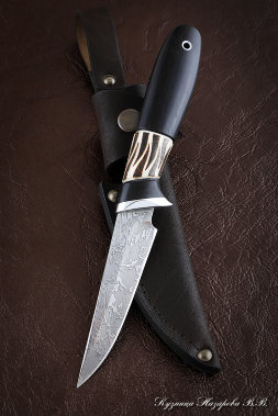 Doe Knife D2 Black Hornbeam Elk Horn (Sicac)