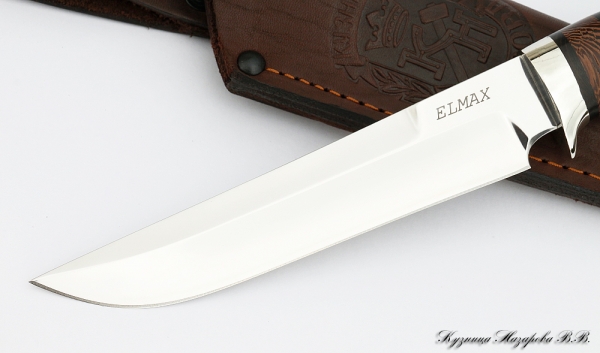 Knife Sapper ELMAX nickel silver typesetting wenge