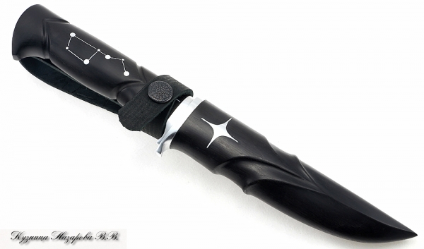 Knife Irbis H12MF black hornbeam constellation auth.