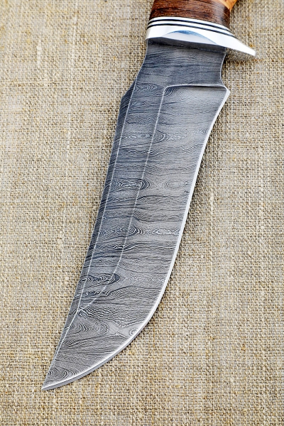 Knife Mongoose Damascus birch bark