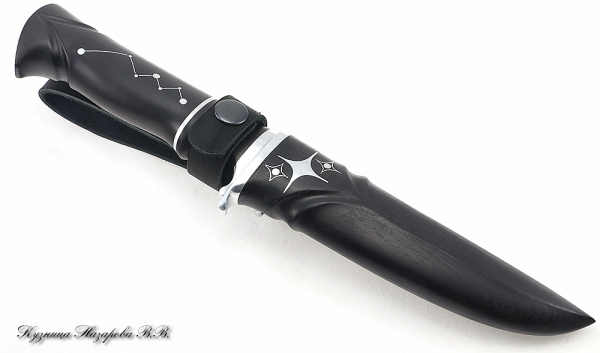 Knife Sapper H12MF black hornbeam constellation auth.