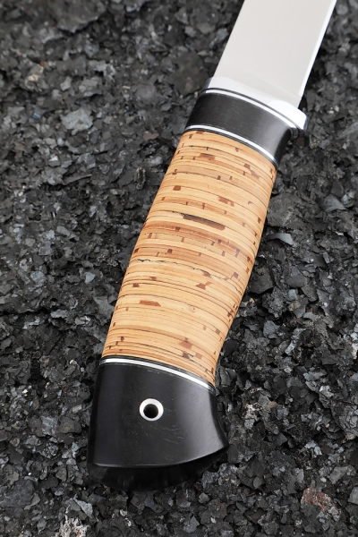 Нож Путник сталь N690  рукоять береста
