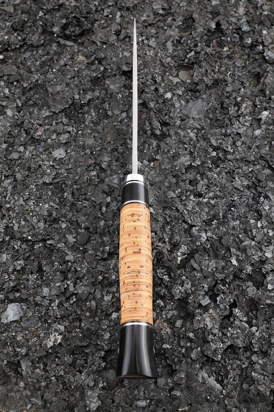 Нож Путник сталь N690  рукоять береста