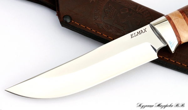 Knife Gadfly 2 ELMAX nickel silver dial wenge cap