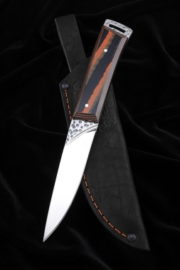 Knife No. 41 H12MF all-metal handle G10 black orange