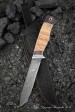 Knife Skif Damascus handle birch bark