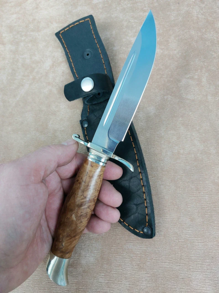 Нож Финка НКВД М390 карельская береза (распродажа) 