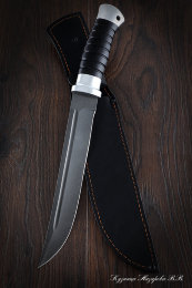 Knife Plastun (Cossack plastun knife) H12MF black hornbeam duralumin (NEW)