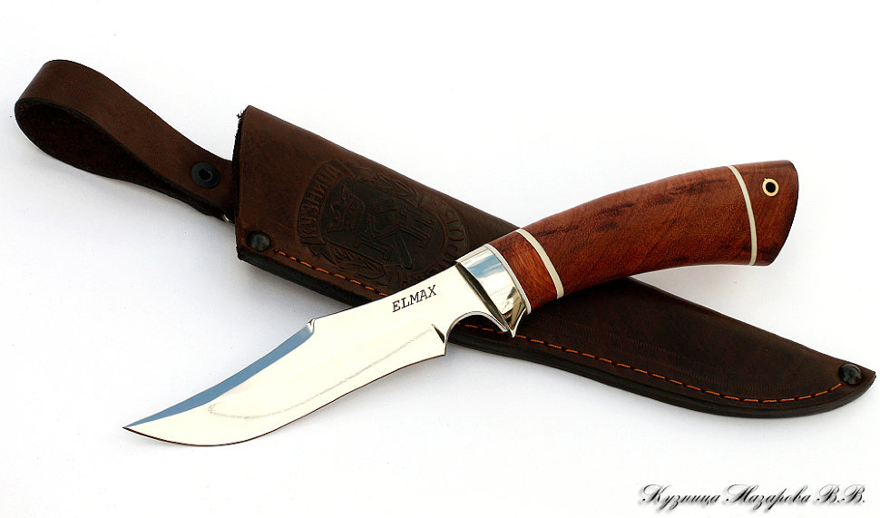 Нож Пума ELMAX мельхиор наборная бубинга