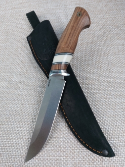 Нож Овод-2 сталь S390 рукоять палисандр, бивень моржа (распродажа)