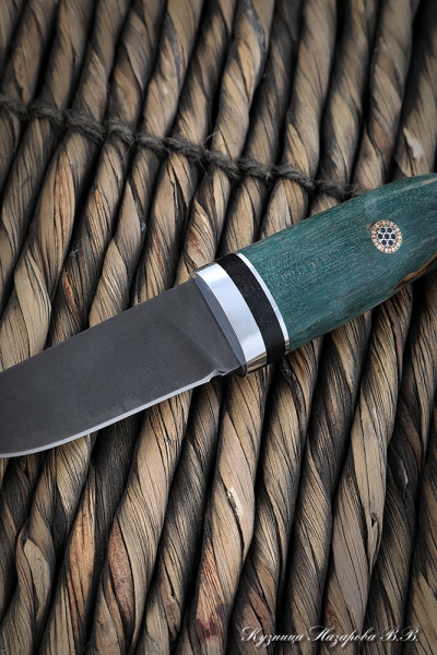Knife Mole H12MF stabilized Karelian birch green (Sicac)
