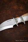 Knife Exclusive S390 (Dola) Karelian birch acrylic, nickel silver