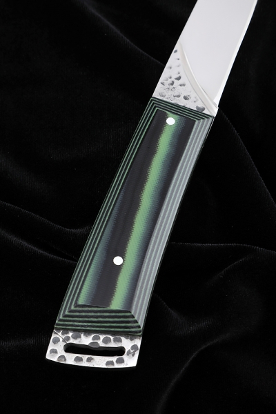 Нож №41 D2 цельнометаллический рукоять G10 чернозеленая