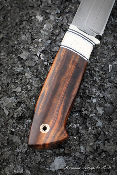 The Wanderer knife from the Maxim machine gun shield, melchior handle, elk horn, iron wood