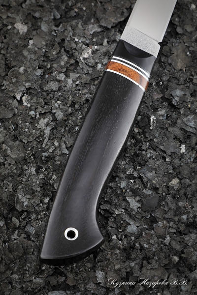 Knife Shaman H12MF handle G10 black, iron wood, black hornbeam
