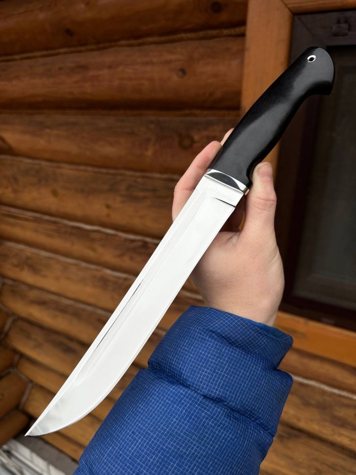 Нож Пластун сталь Elmax , рукоять черный граб  (распродажа) 