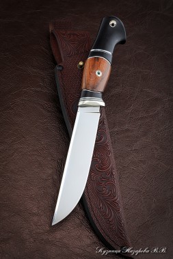 Gadfly knife S390, black hornbeam ironwood