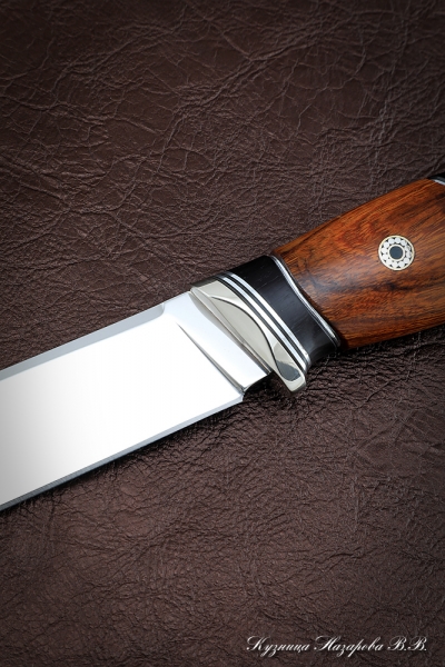 Gadfly knife S390, black hornbeam ironwood