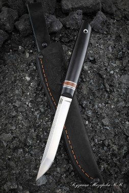 Knife Jay H12MF handle G10 black, iron wood, black hornbeam