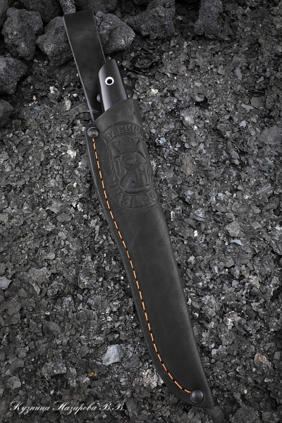 Knife Jay H12MF handle G10 black, iron wood, black hornbeam