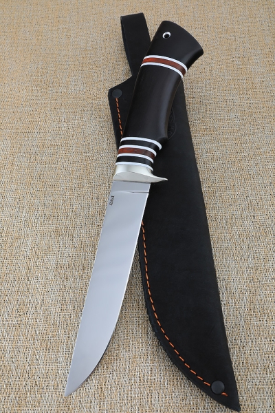 Нож Кардинал 2 ELMAX мельхиор наборная черный граб