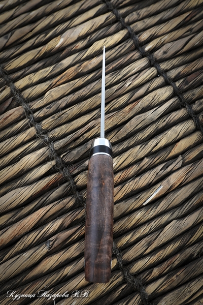 Knife Mole 2 H12MF stabilized Karelian birch brown