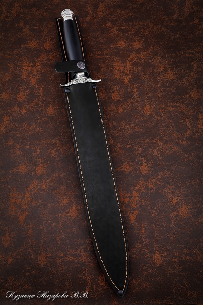 Souvenir Caucasian-2 steel 95h18, handle black hornbeam nickel silver