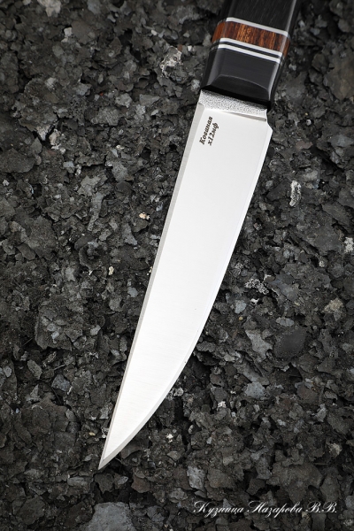 Knife Jur H12MF handle G10 black, iron wood, black hornbeam