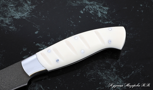 Knife Chef No. 6 steel H12MF handle acrylic white