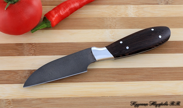 Кухонный нож Шеф № 1 овощной сталь Х12МФ рукоять венге (NEW)