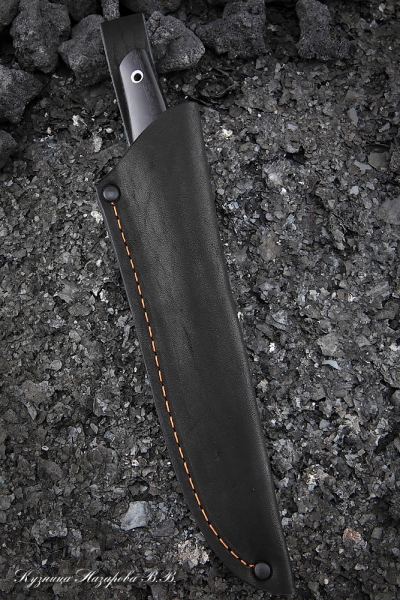 Knife Queen H12MF handle G10 black, iron wood, black hornbeam