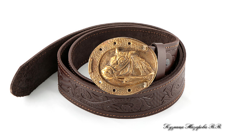 Belt belt series "Lux" No. 14 "Horseshoe"