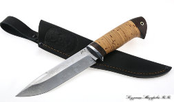 Moray Eel knife D2 birch bark