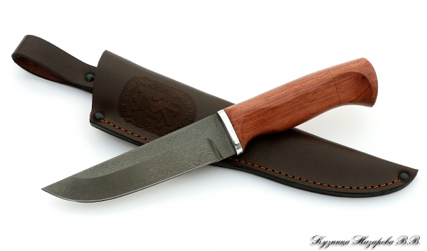 Bison knife: steel H12MF, bubinga handle auth.