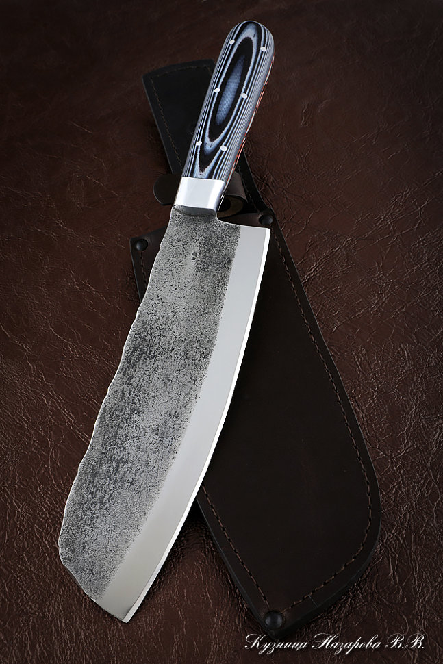 Тяпка Малая цельнометаллическая 95Х18 микарта белая (Sicac)