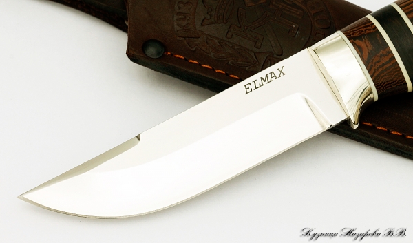 Golden Eagle knife ELMAX nickel silver typesetting wenge black hornbeam